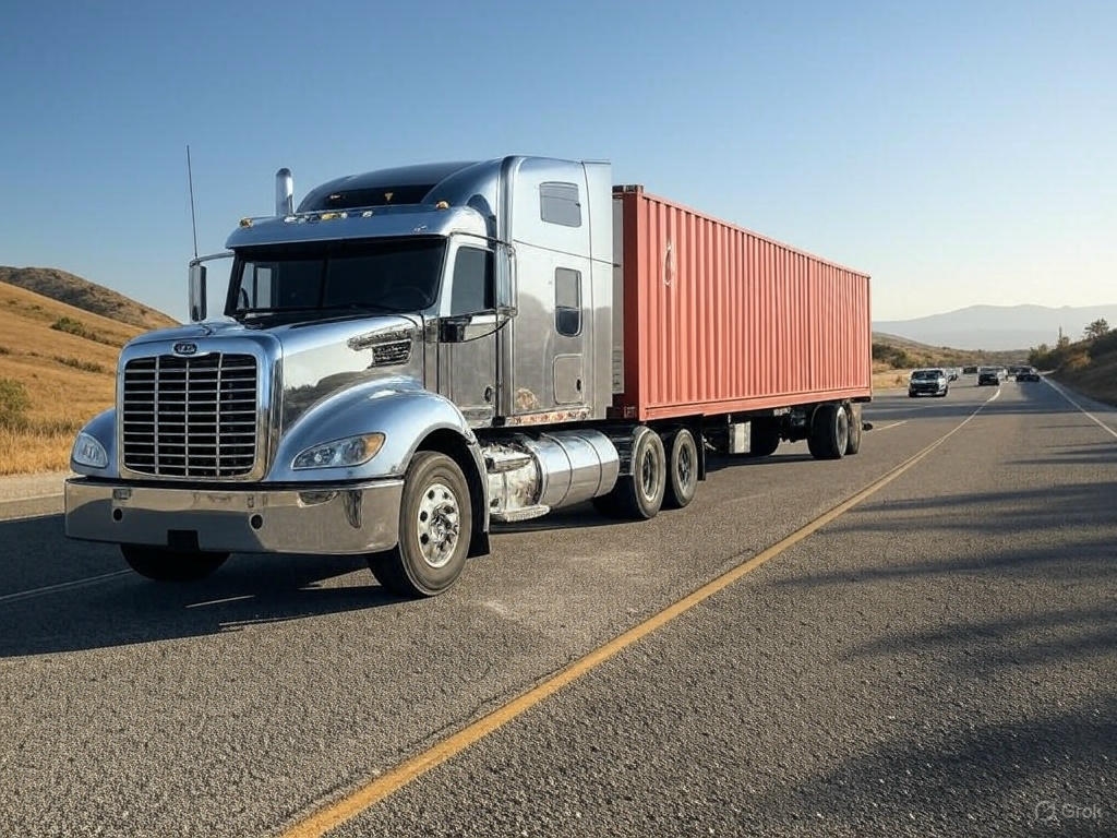 Freedom Expedited Truck with Container